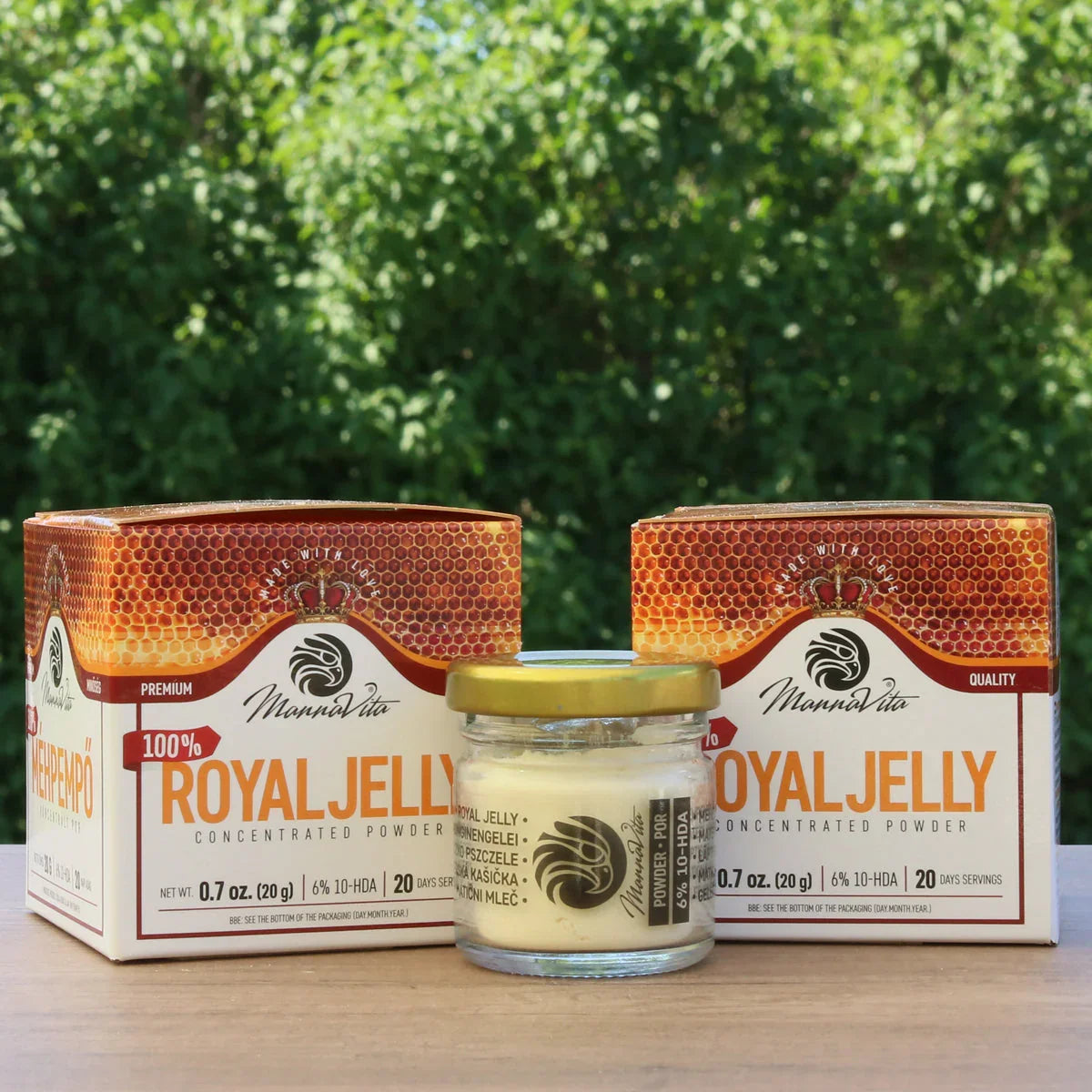 Concentrated Royal Jelly POWDER with 6% 10-HDA content • 20 g - Mannavita