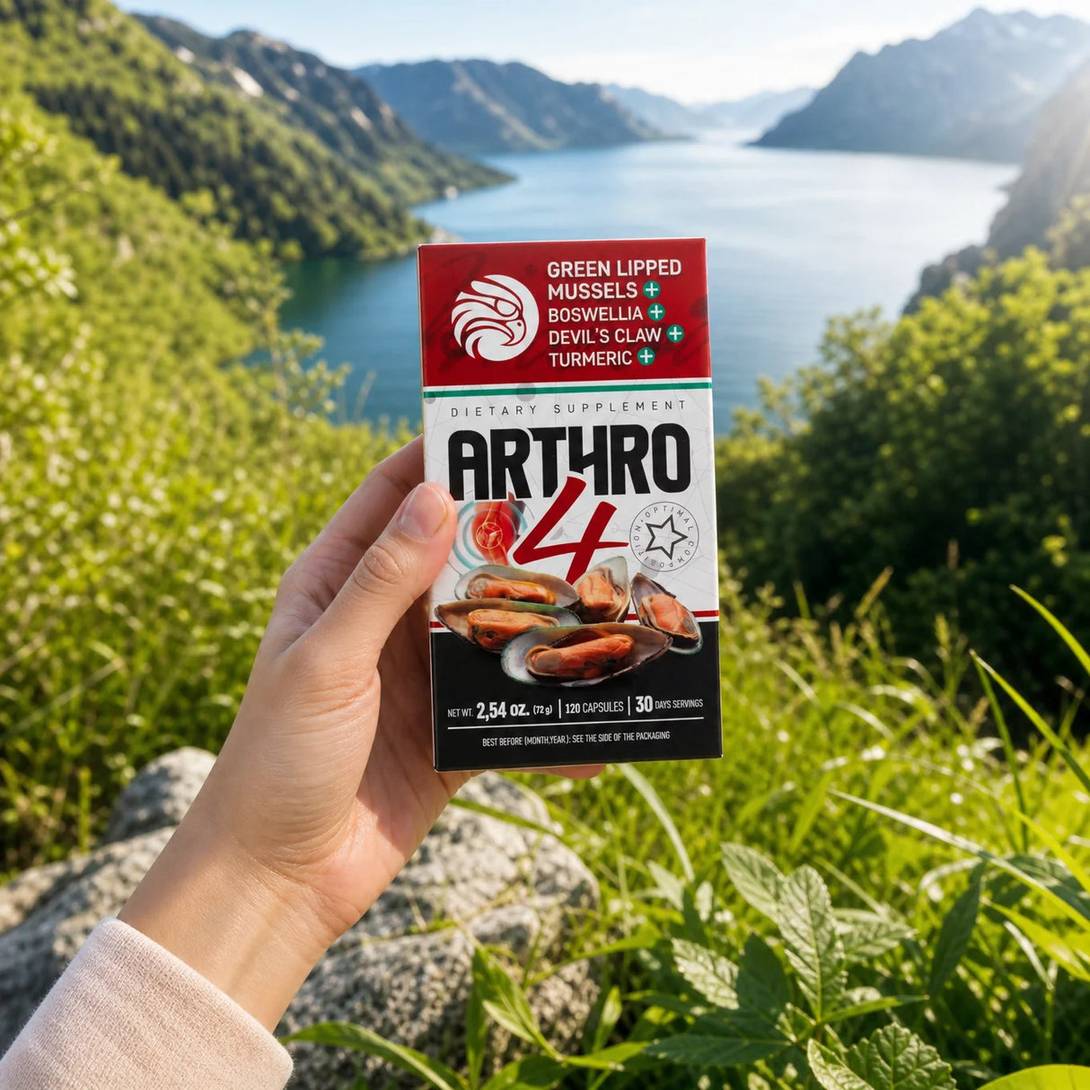 ARTHRO4 • Gelenk + Knorpelkomplex • mit Grünlippmuschel • 120 Kapseln