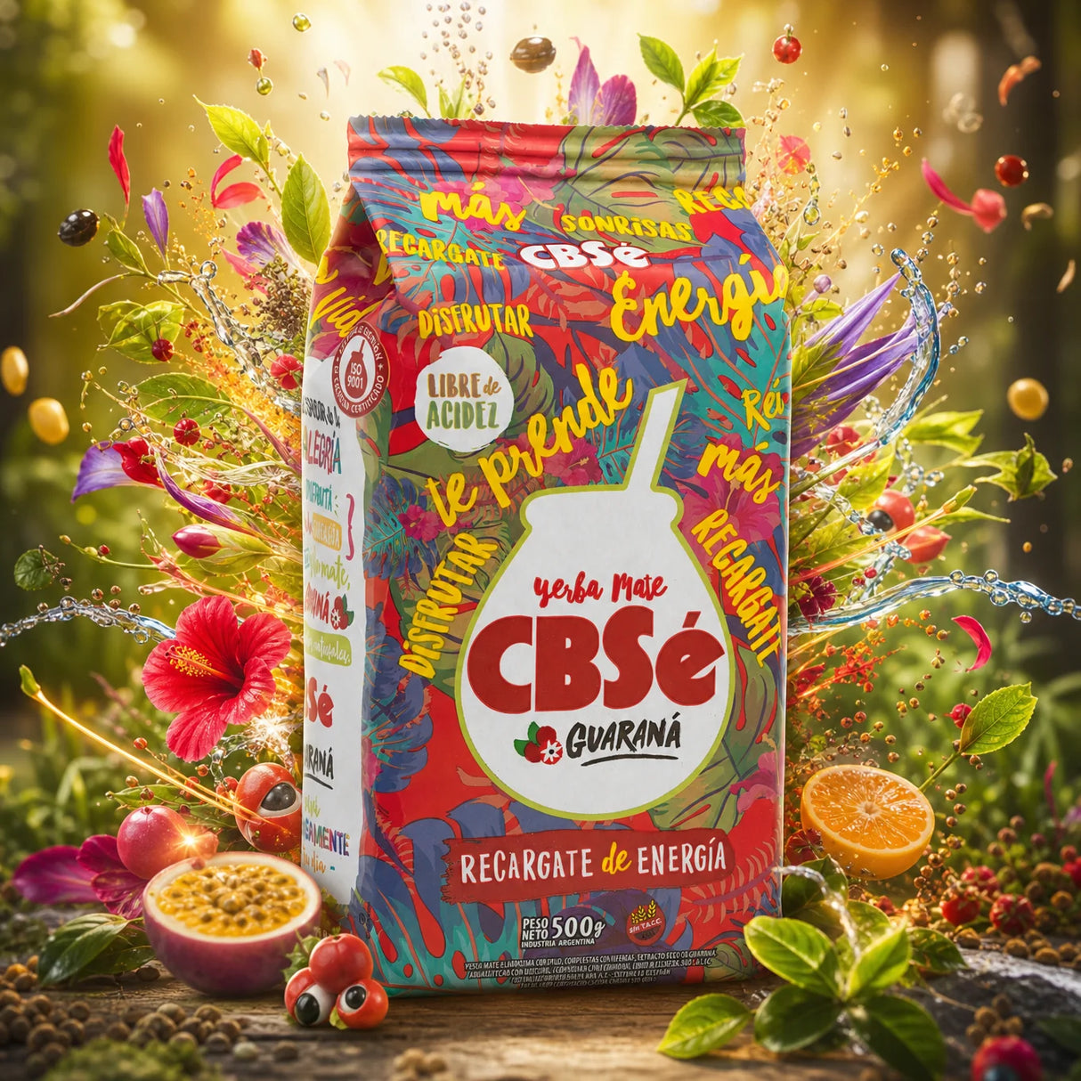 CBSé Yerba-Mate-Tee • Waldfrüchte • 500 g