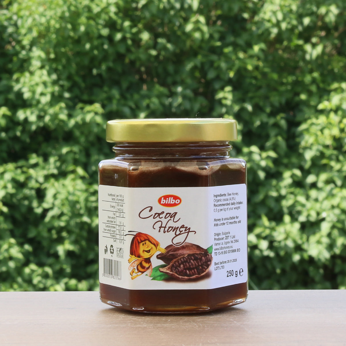 Bilbo Rohkakao-Honig • 250 g