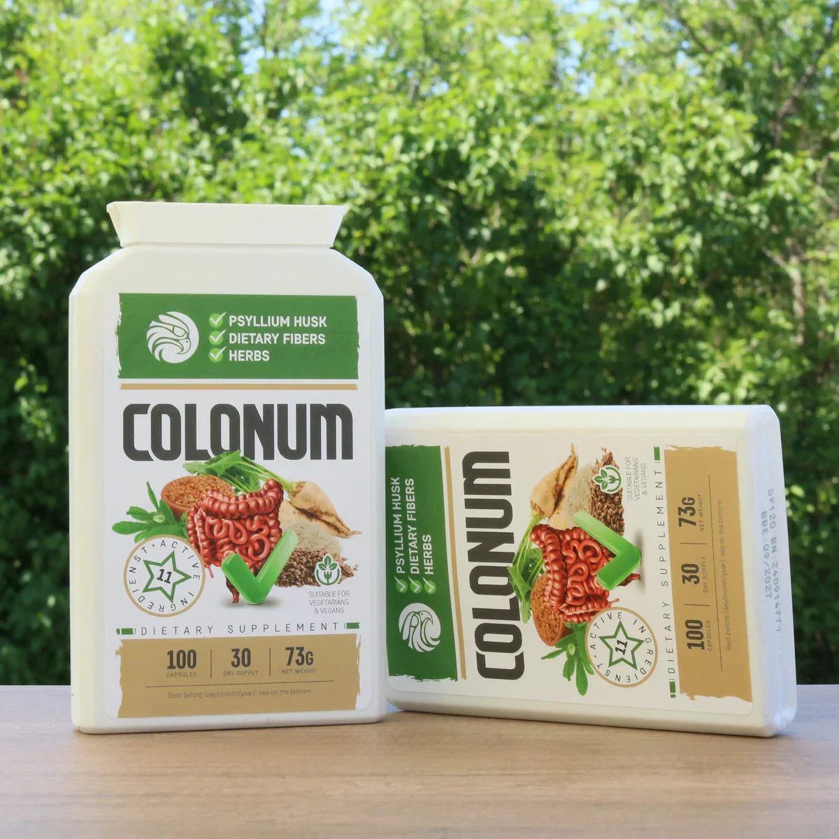 COLONUM colon cleansing & gut restore capsules • 100 capsules - Mannavita