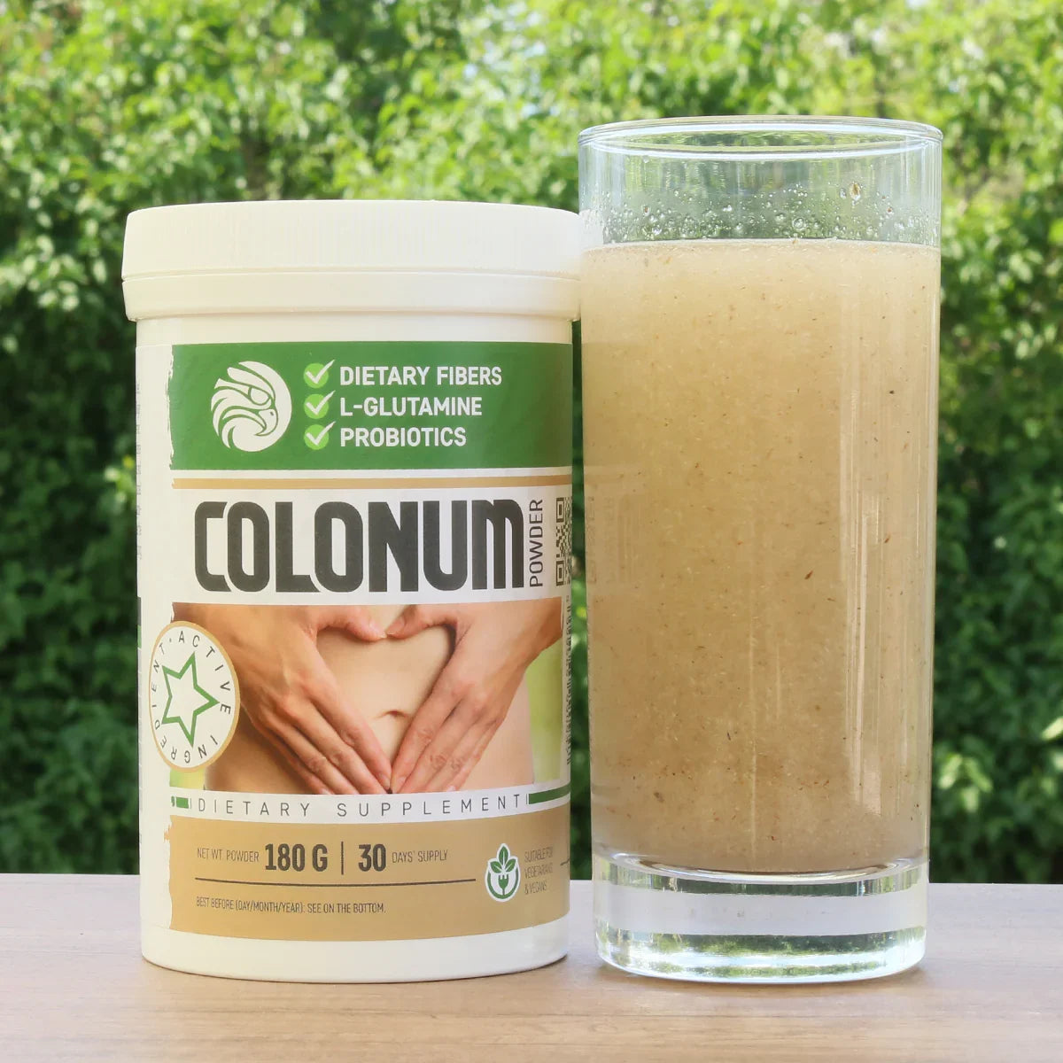 COLONUM colon cleanse & gut restore powder • 180g - Mannavita