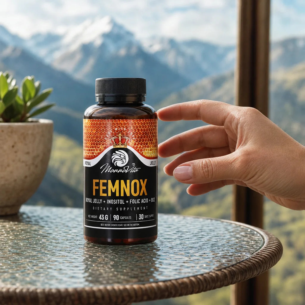 FEMNOX Gelée Royale + Inositol + Folsäure + B12 Komplex • 90 Kapseln