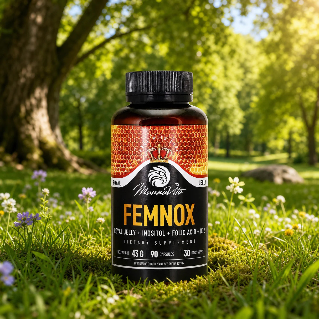 FEMNOX Gelée Royale + Inositol + Folsäure + B12 Komplex • 90 Kapseln