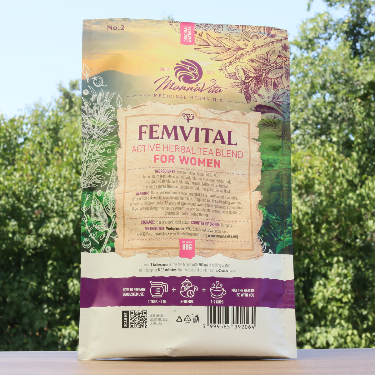FEMVITAL aktive Kräutertee-Mischung für Frauen • 80g