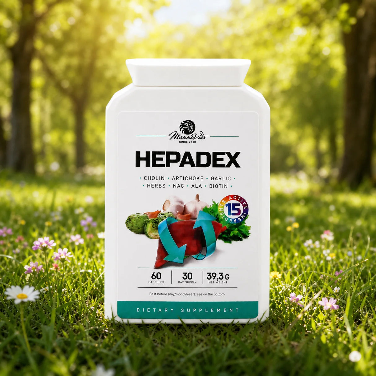 HEPADEX Leberregenerierender und Lebergesundheitsfördernder Komplex • 60 Kapseln