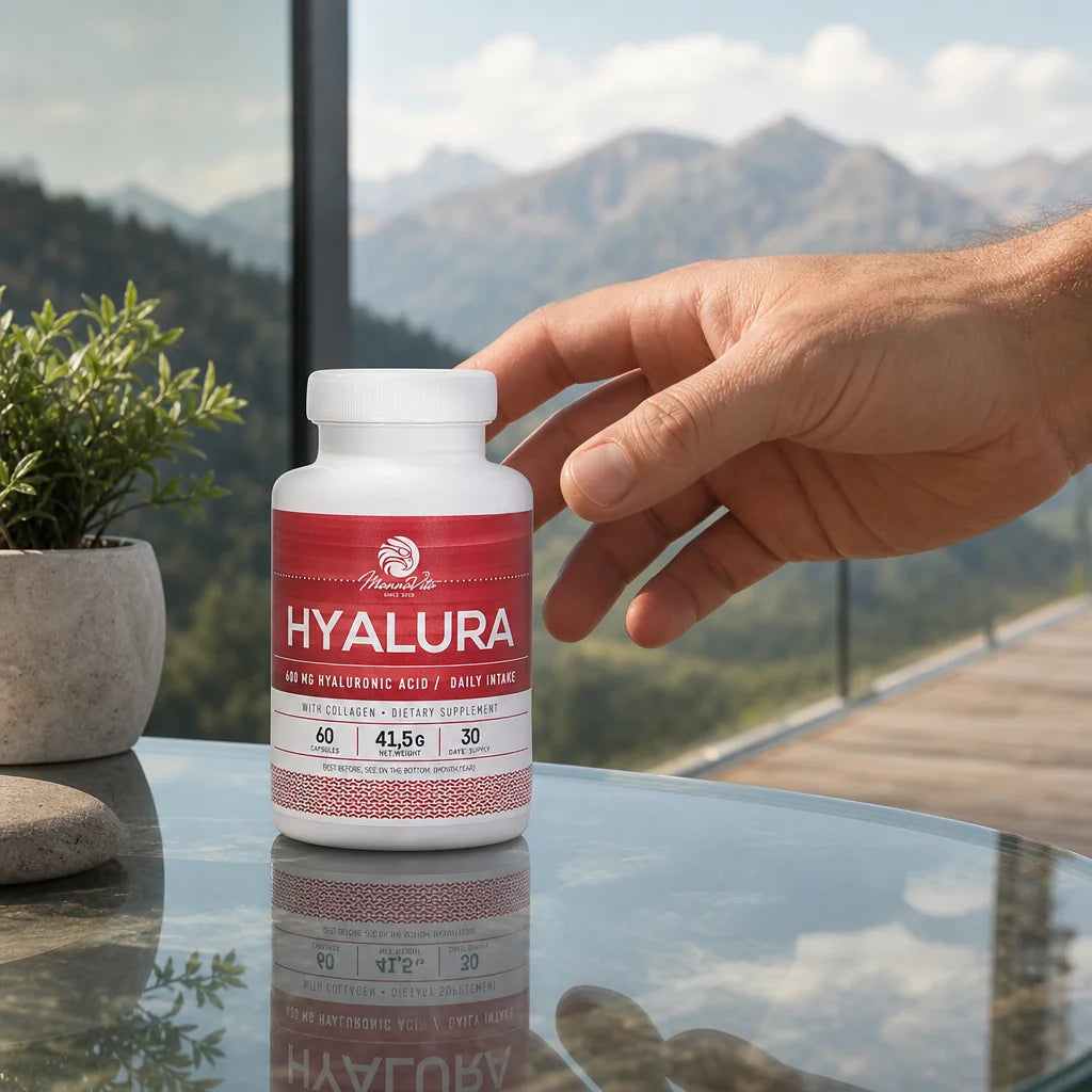 Hyalura 600 mg Hyaluronsäure + Kollagen Kapseln • 60 Stk.