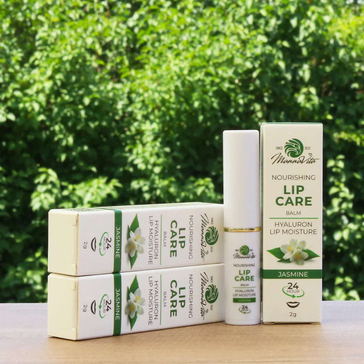 Mannavita Lip Balm with Hyaluronic Acid • Deep-nourishing • JASMINE - Mannavita