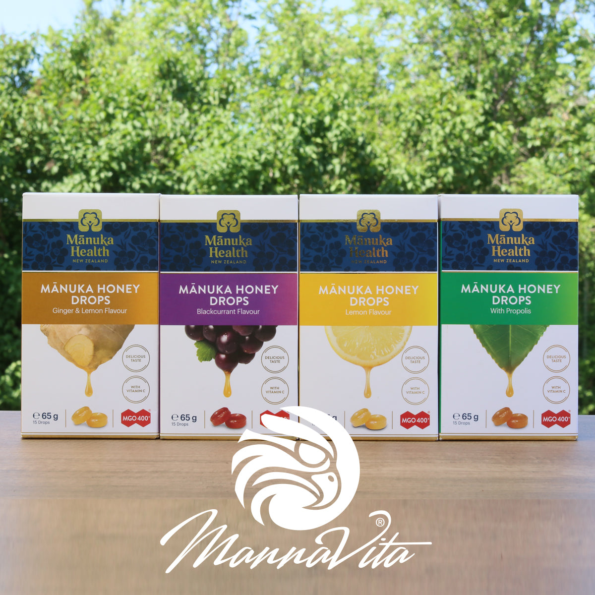 Manuka-Honig Lutschpastillen mit natürlichem Ingwer & Zitrone • 15 Stück