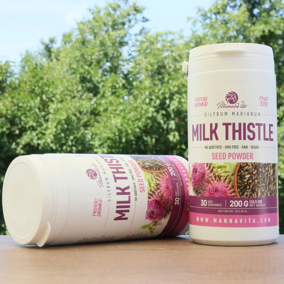 Mannavita Milk Thistle seed powder • 200 g - Mannavita