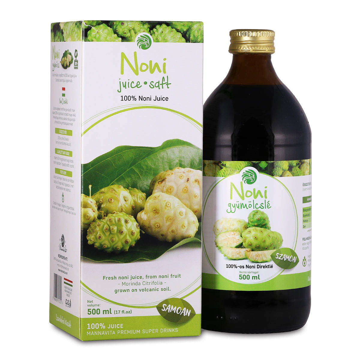 Mannavita Noni 100% gepresster reiner Saft • 500 ml