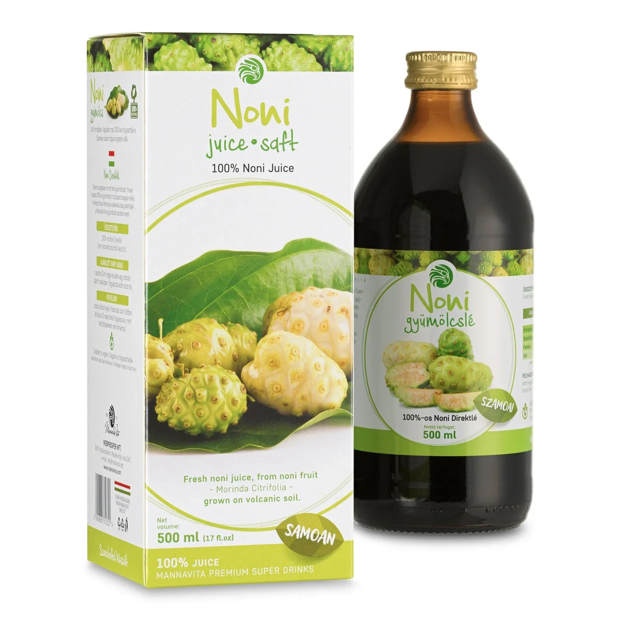 Mannavita Noni 100% pure pressed juice • 500 ml - Mannavita