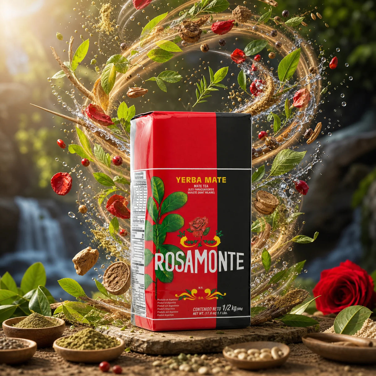 Rosamonte Yerba-Mate-Tee • Mit Stängeln • 500 g