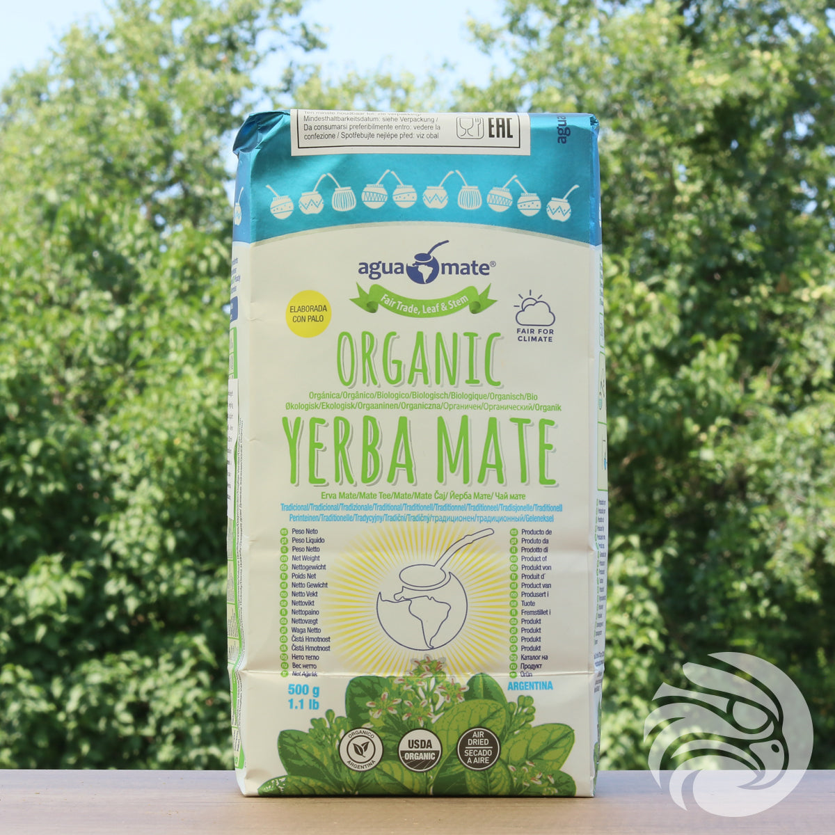 Aguamate Bio-Yerba-Mate • Mit Stängeln hergestellt • 500 g
