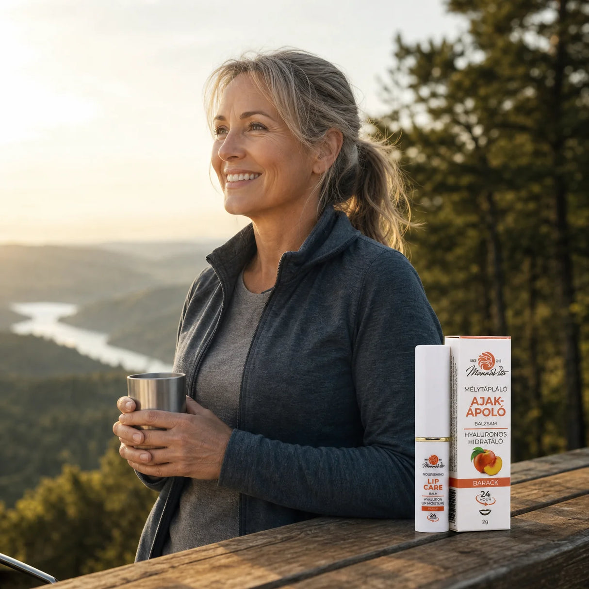 Mannavita Lip Balm mit Hyaluronsäure • Tiefenpflege • PFIRSICH