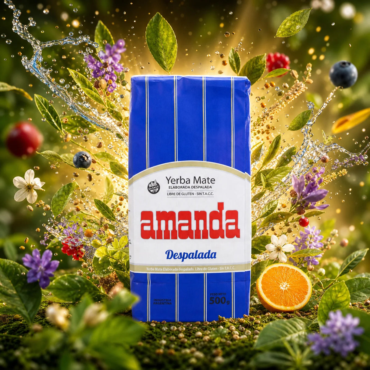 Amanda Yerba-Mate-Tee • Ohne Stängel – Sin palo • 500 g