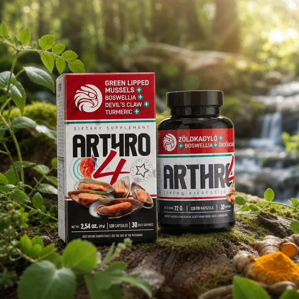 ARTHRO4 • Gelenk + Knorpelkomplex • mit Grünlippmuschel • 120 Kapseln