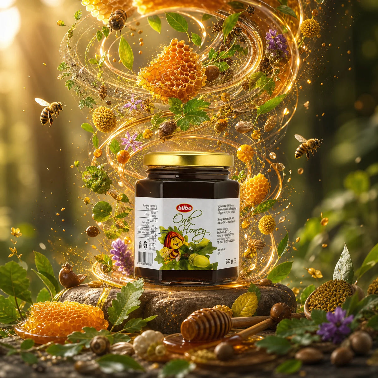Bilbo roher Lindenhonig • 250 g