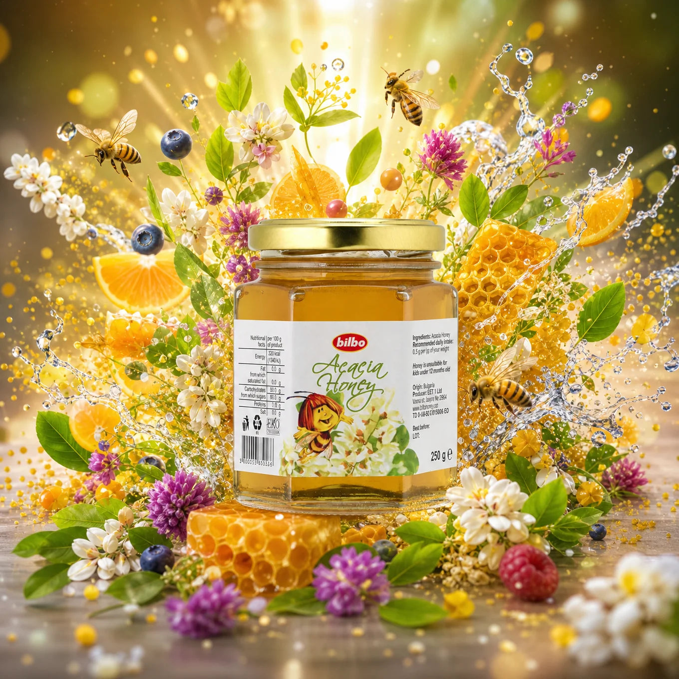 Bilbo roher Lindenhonig • 250 g