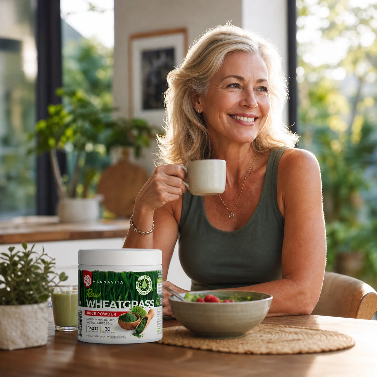 Mannavita Weizengrassaft-Getränkepulver • glutenfrei • 140g