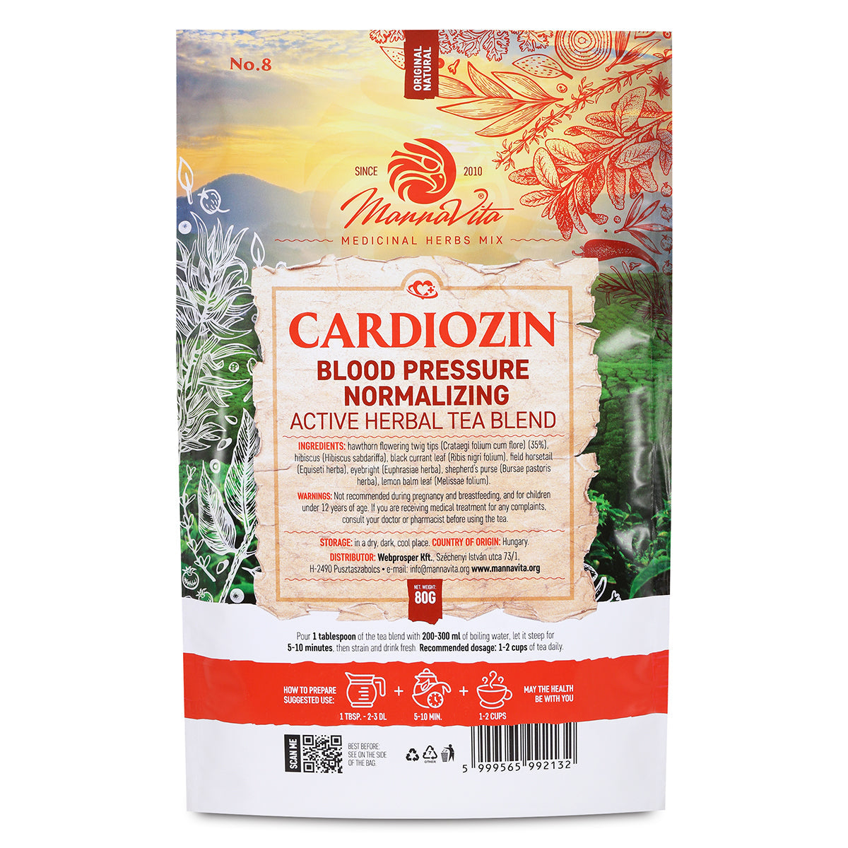 CARDIOZIN blutdrucknormalisierende aktive Kräuterteemischung • 80g