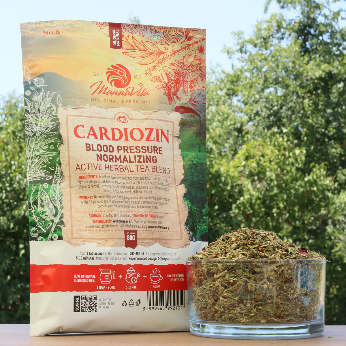 CARDIOZIN blutdrucknormalisierende aktive Kräuterteemischung • 80g
