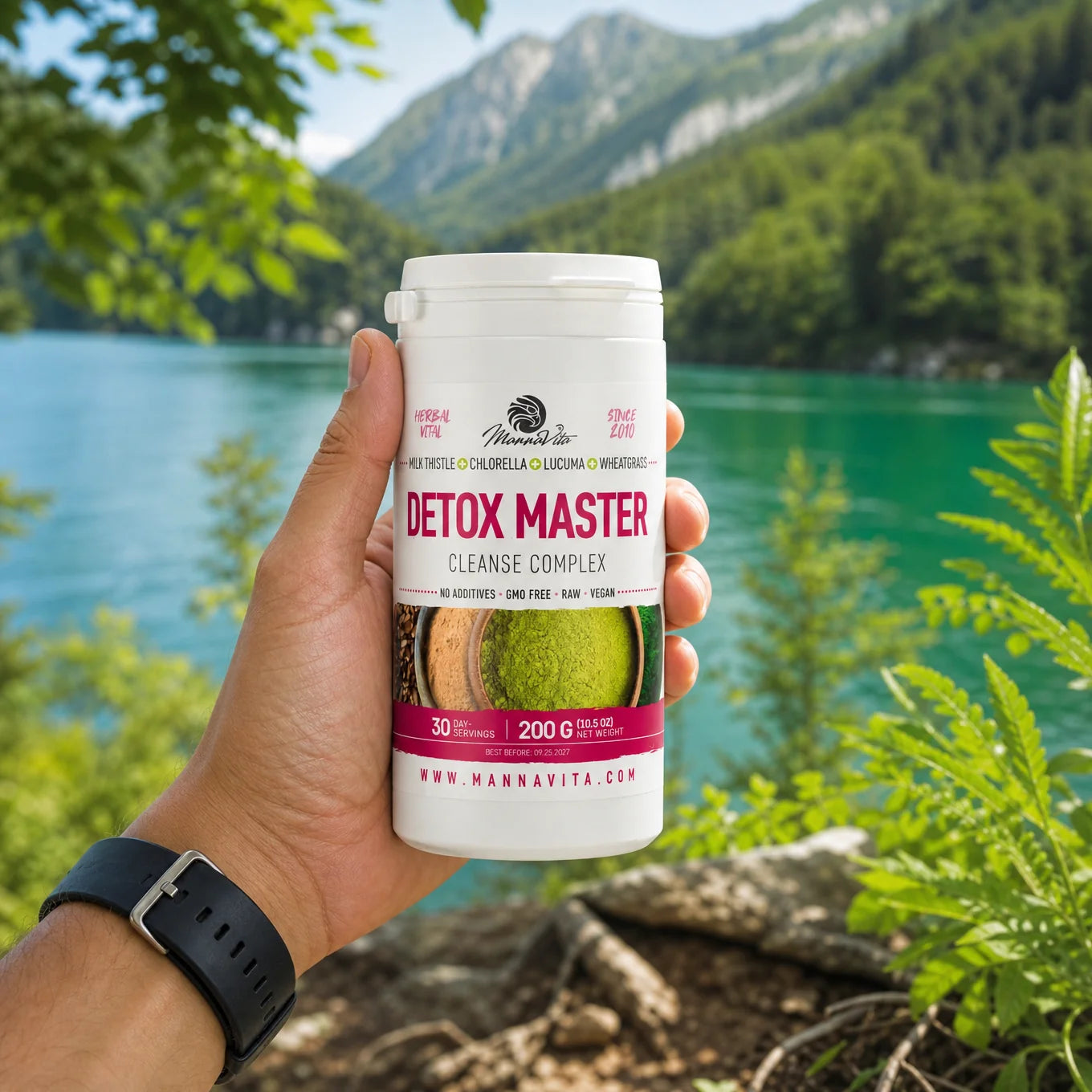 Mannavita Mariendistel + Weizengras + Chlorella + Lucuma • 200 g
