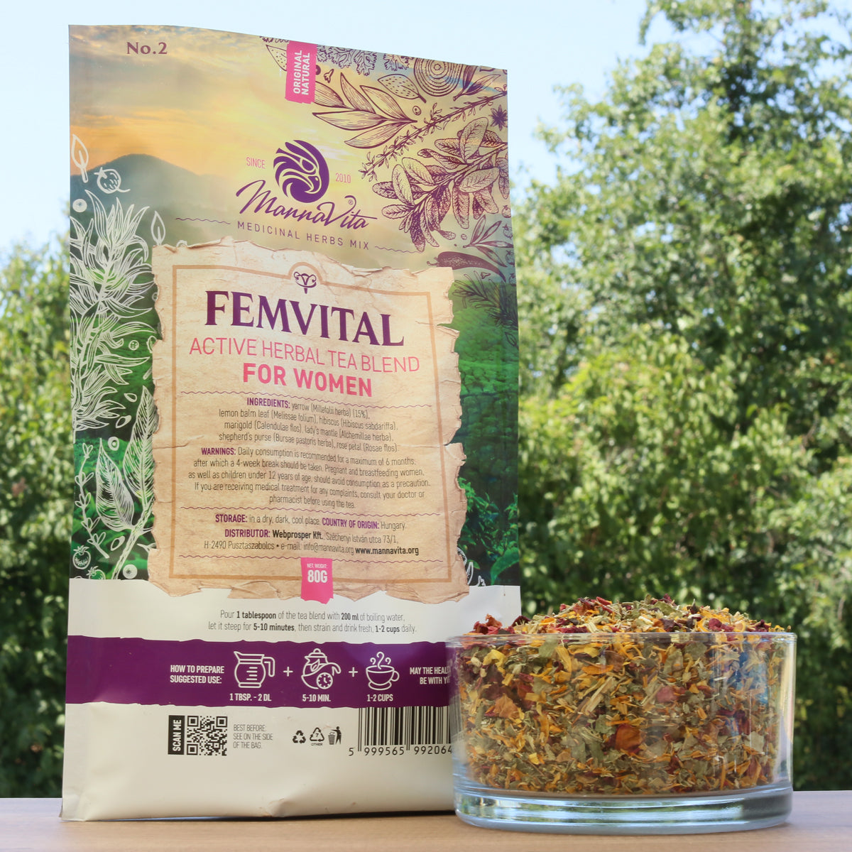 FEMVITAL aktive Kräutertee-Mischung für Frauen • 80g