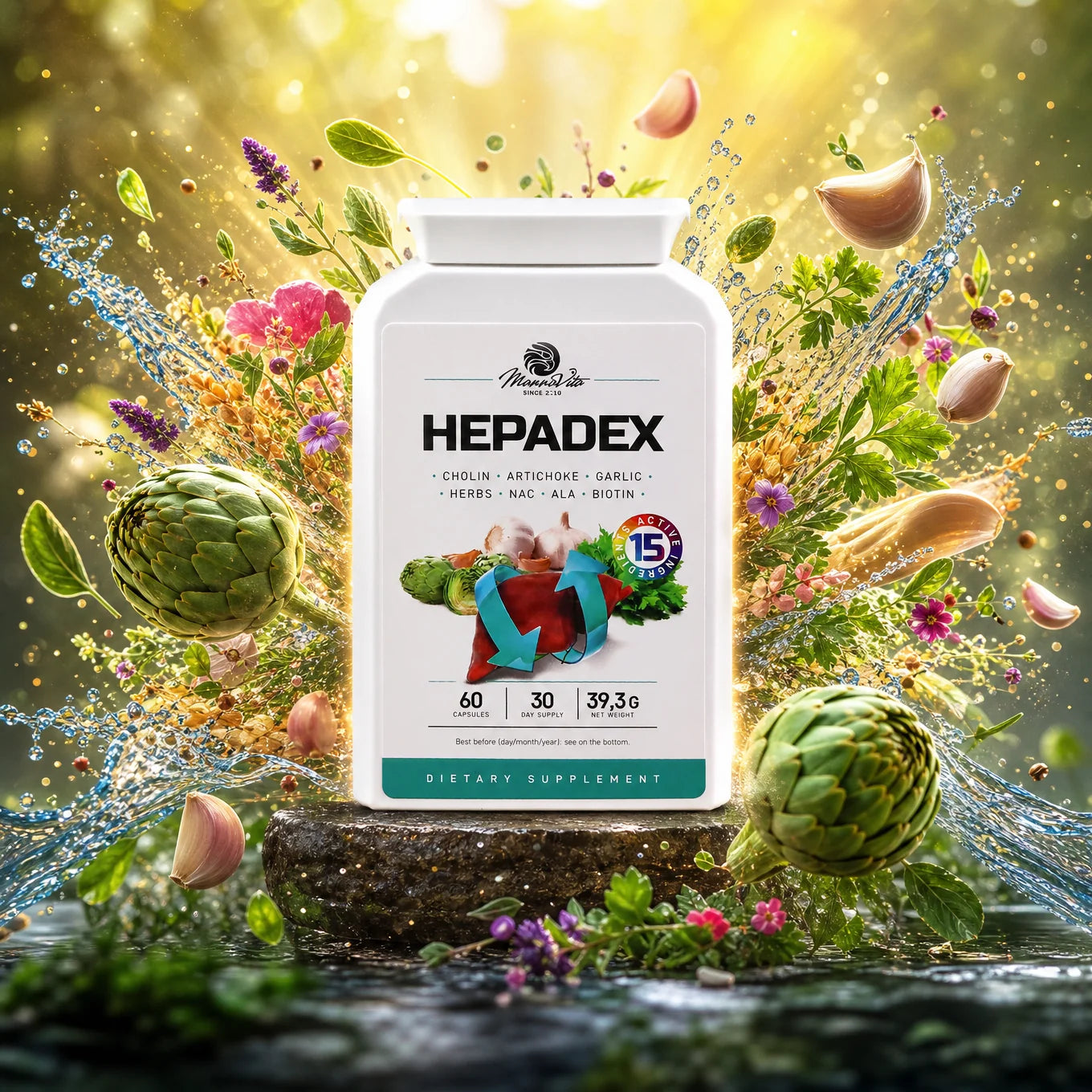 HEPADEX Leberregenerierender und Lebergesundheitsfördernder Komplex • 60 Kapseln