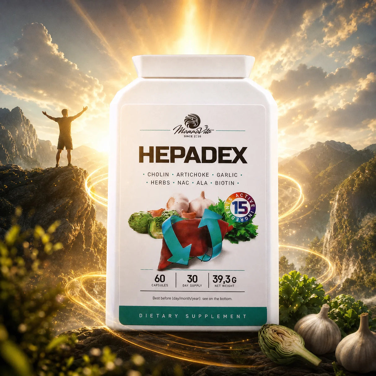 HEPADEX Leberregenerierender und Lebergesundheitsfördernder Komplex • 60 Kapseln