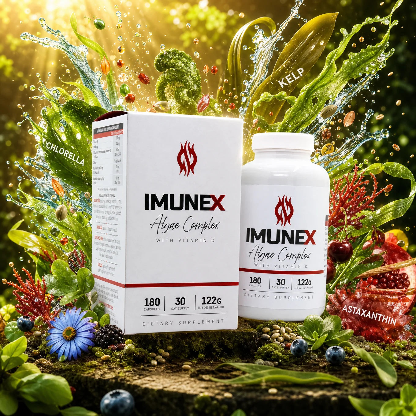 IMUNEX Algenkomplex • mit 5 Algen • 180 Kapseln