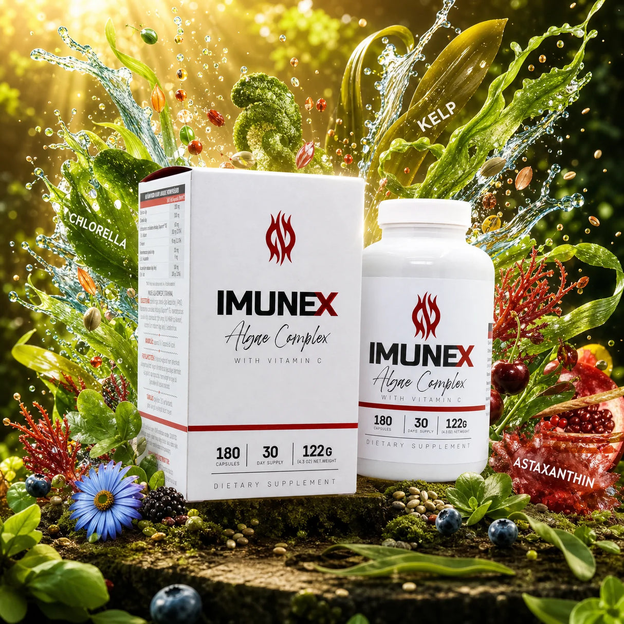 IMUNEX Algenkomplex • mit 5 Algen • 180 Kapseln
