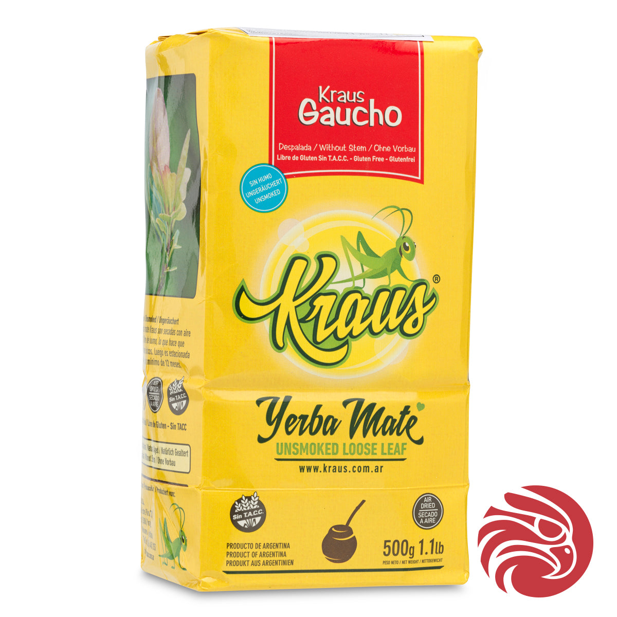 Kraus Yerba Mate • Gaucho, sin palo – ohne Stängel • 500 g