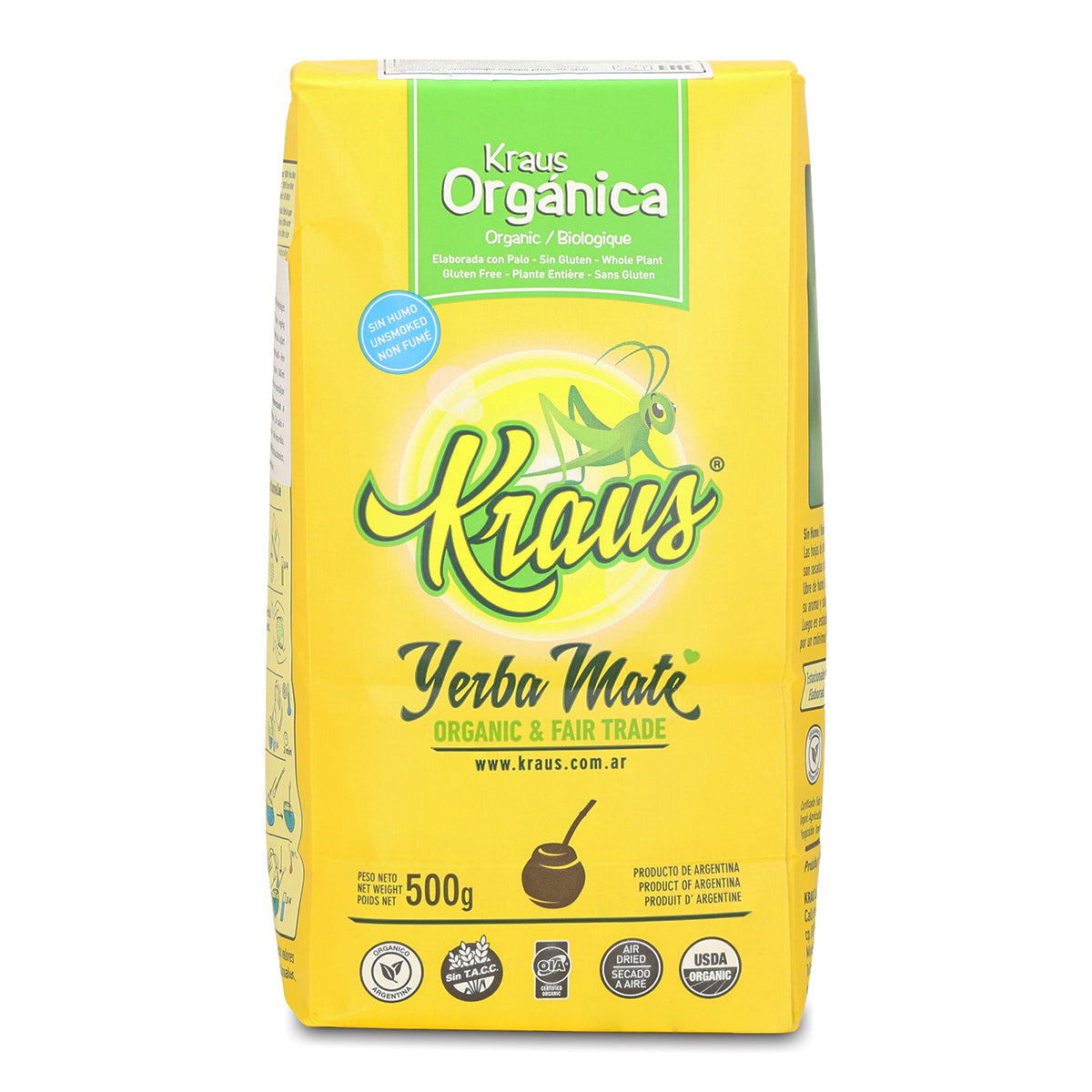 Kraus Yerba-Mate-Tee • Elaborada, con palo • 500 g