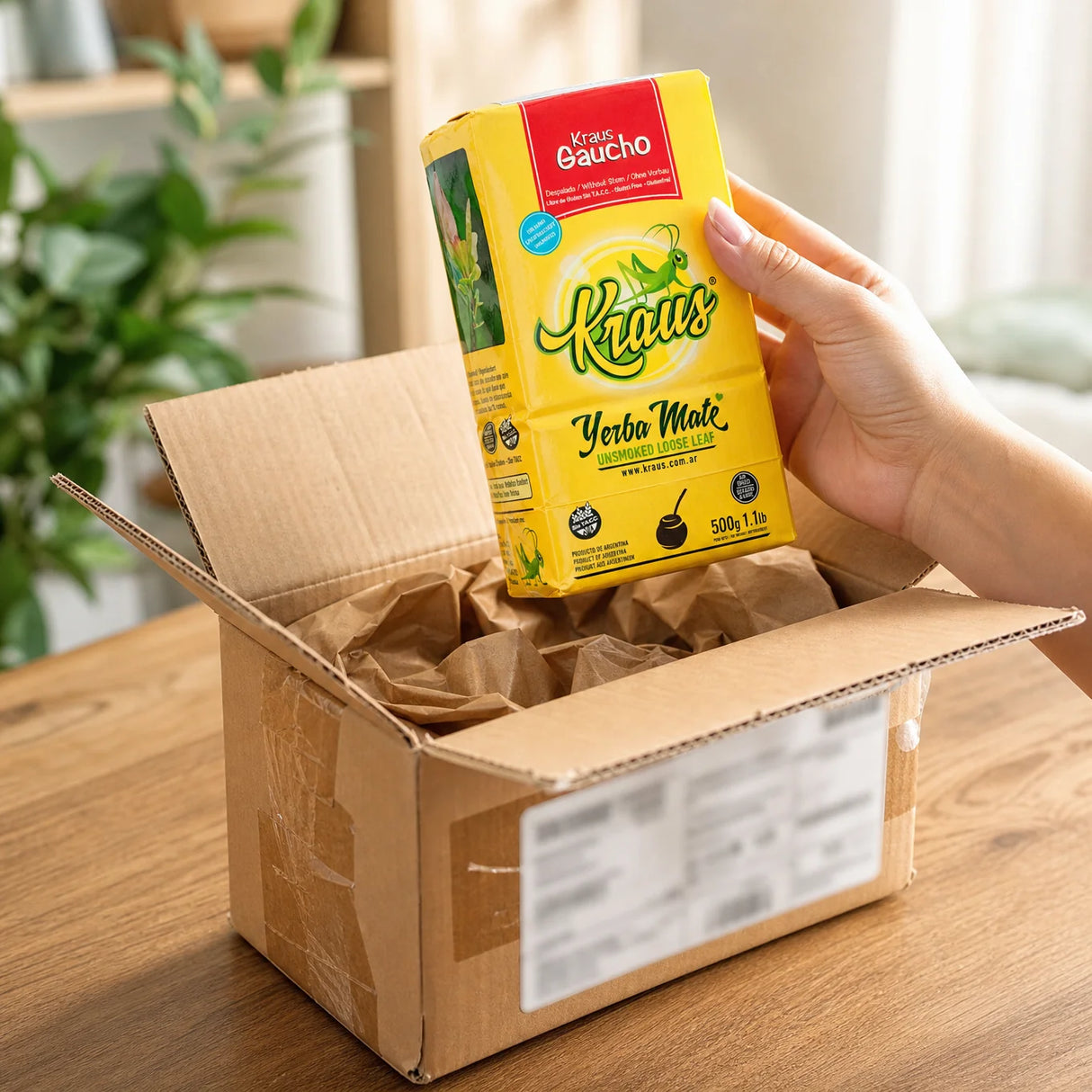 Kraus Yerba Mate • Gaucho, sin palo – ohne Stängel • 500 g