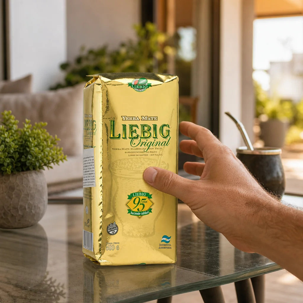 Liebig Original Yerba-Mate-Tee • Mit Stängeln hergestellt • 500 g