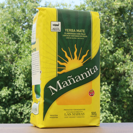 Mañanita Yerba-Mate-Tee • Mit Stängeln hergestellt • 500 g
