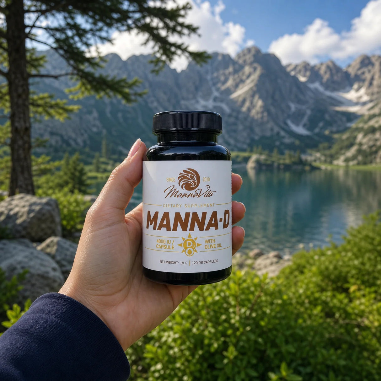 MANNA-D D3 Vitamin in Olivenöl 4000 IU • 120 Kapseln