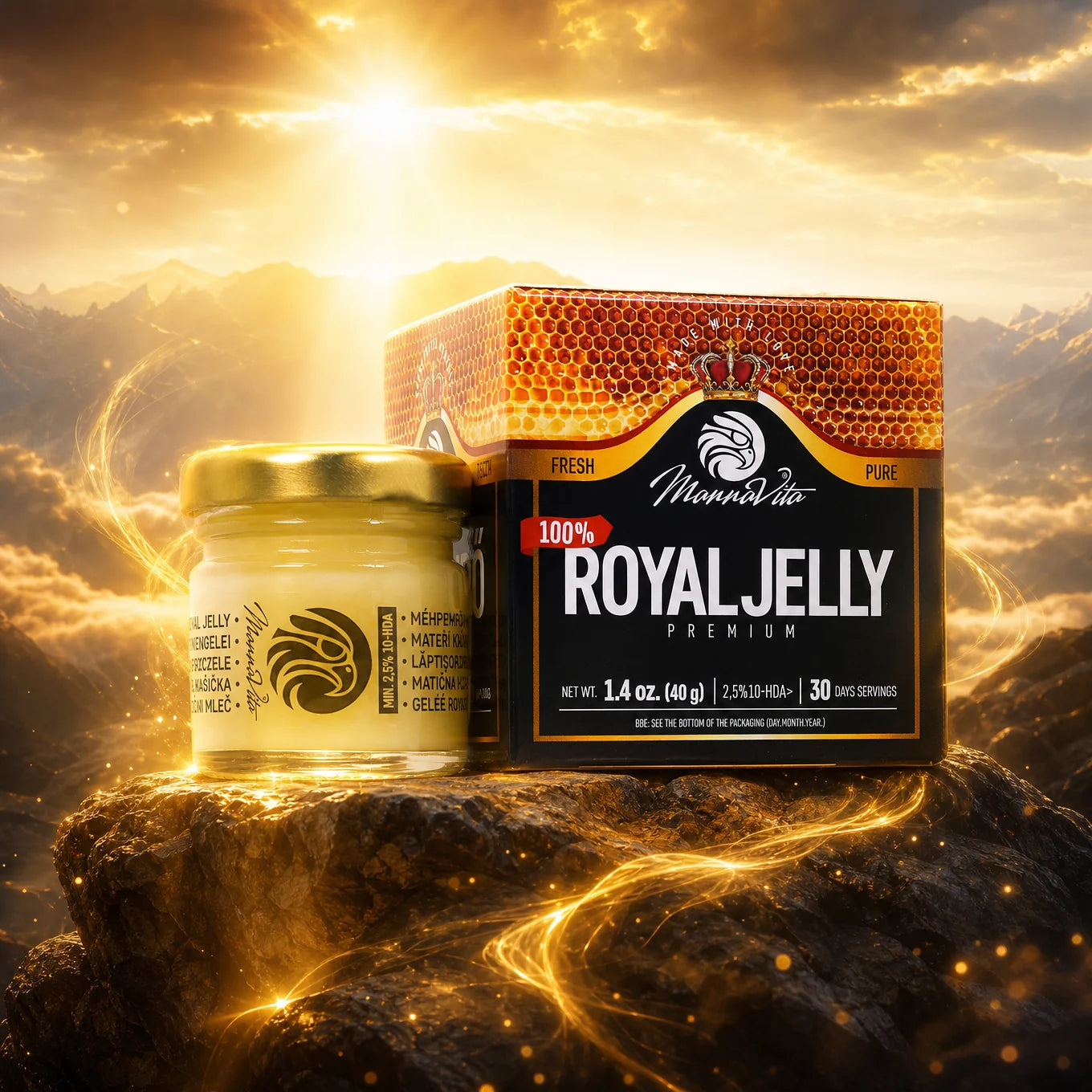Mannavita Premium Gelée Royale • 2,5% 10-HDA • 40g
