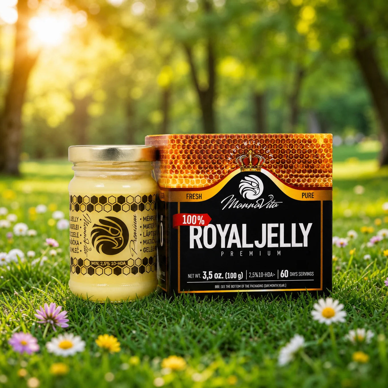 Mannavita Premium Gelée Royale • 2,5% 10-HDA • 100g