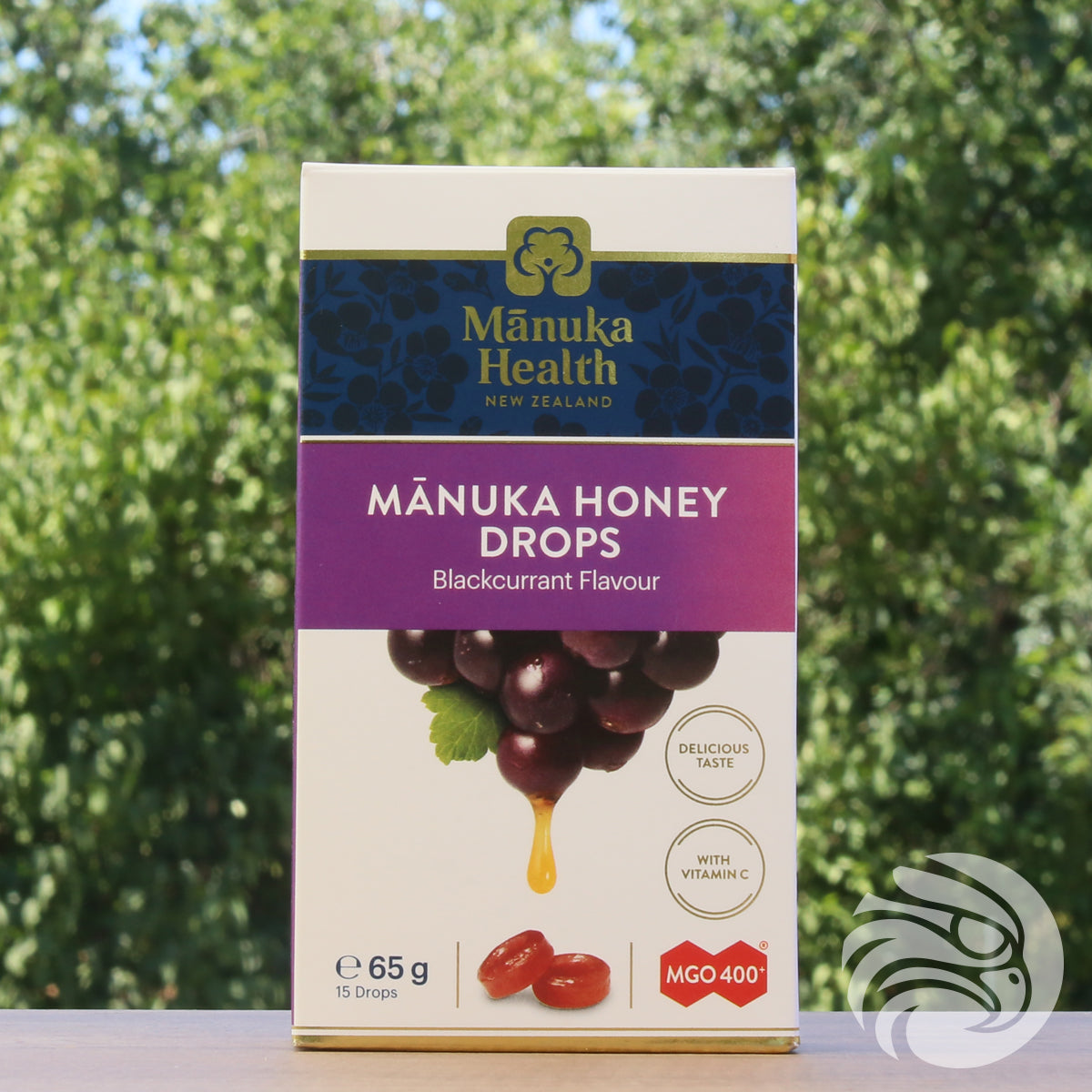 Manuka-Honig Lutschpastillen mit Schwarzer Johannisbeere • 15 Stück
