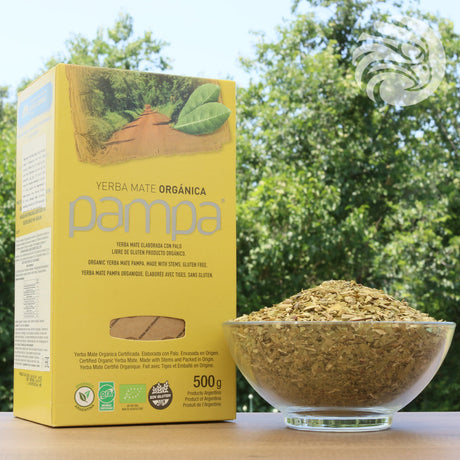 Pampa Bio-Yerba-Mate-Tee • Mit Stängeln hergestellt • 500 g