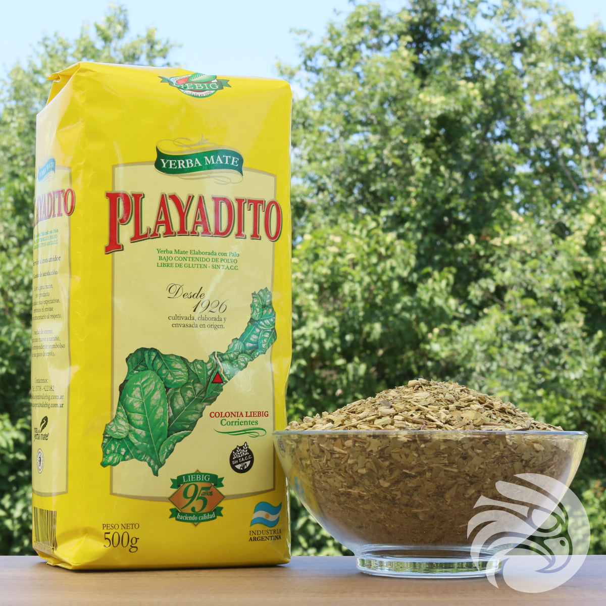 Playadito Yerba-Mate-Tee • Mit Stängeln hergestellt • 500 g