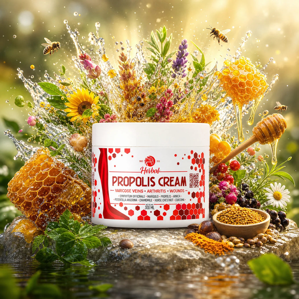 Mannavita Propolis Creme mit Kräutern • 300 ml