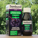 Sambucol Schwarzer Holunderbeersirup, zuckerfrei • 120 ml