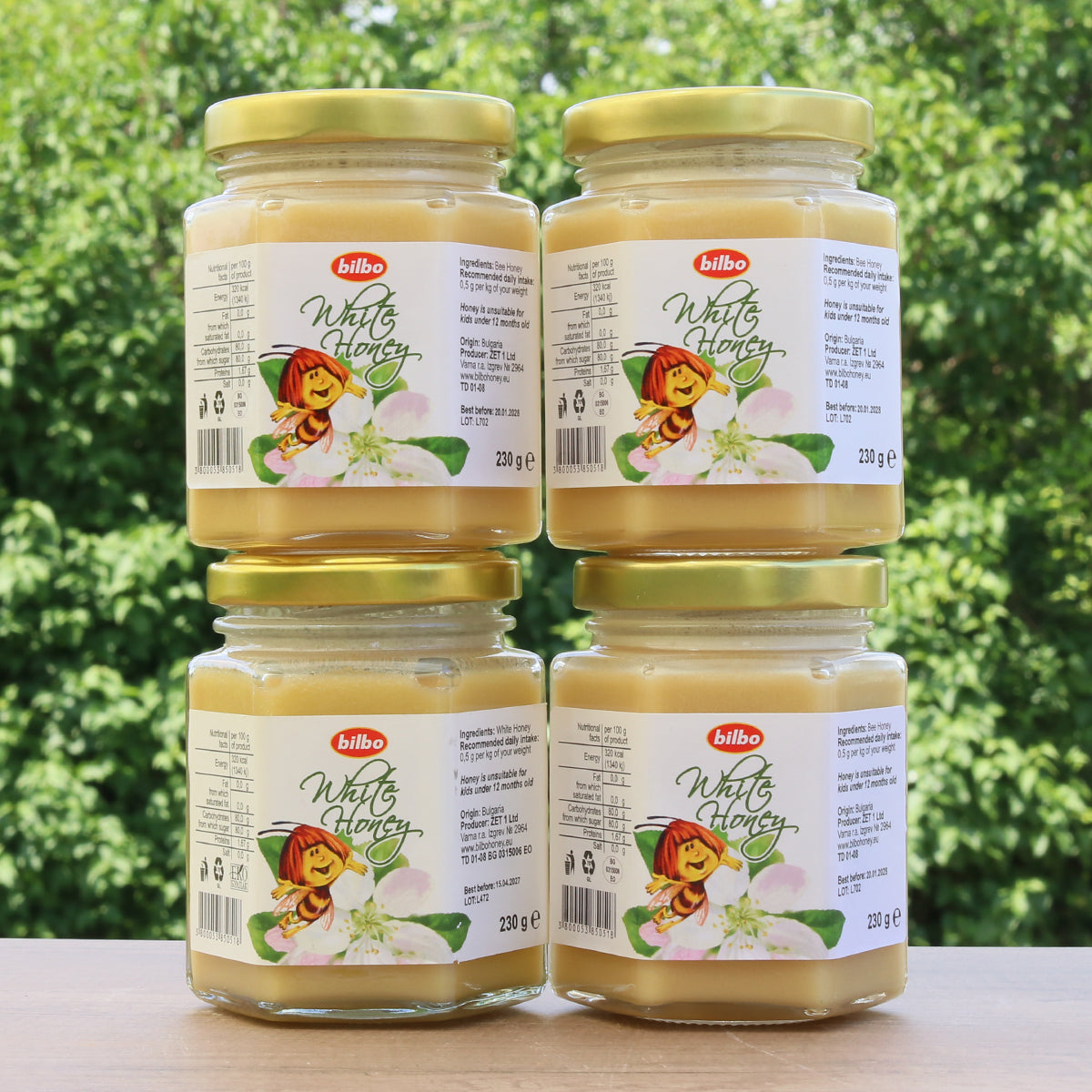 Bilbo roher weißer Honig • 230 g